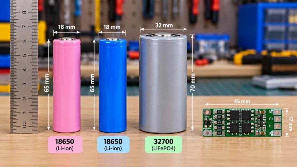 18650 ও 32700 LiFePO4 সেলের তুলনা